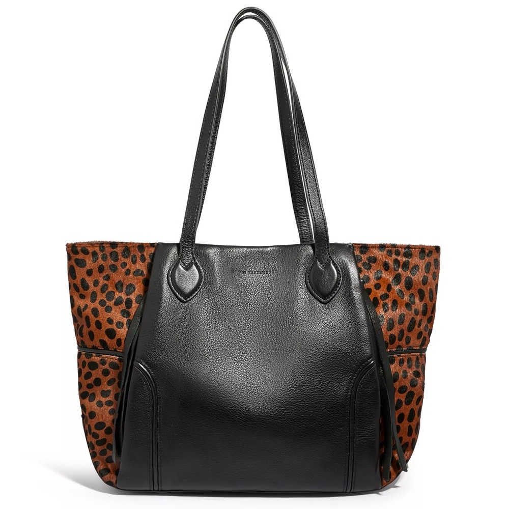 Aimee Kestenberg Chelsea Novelty Tote Bag - Honey Cheetah Calf Hair